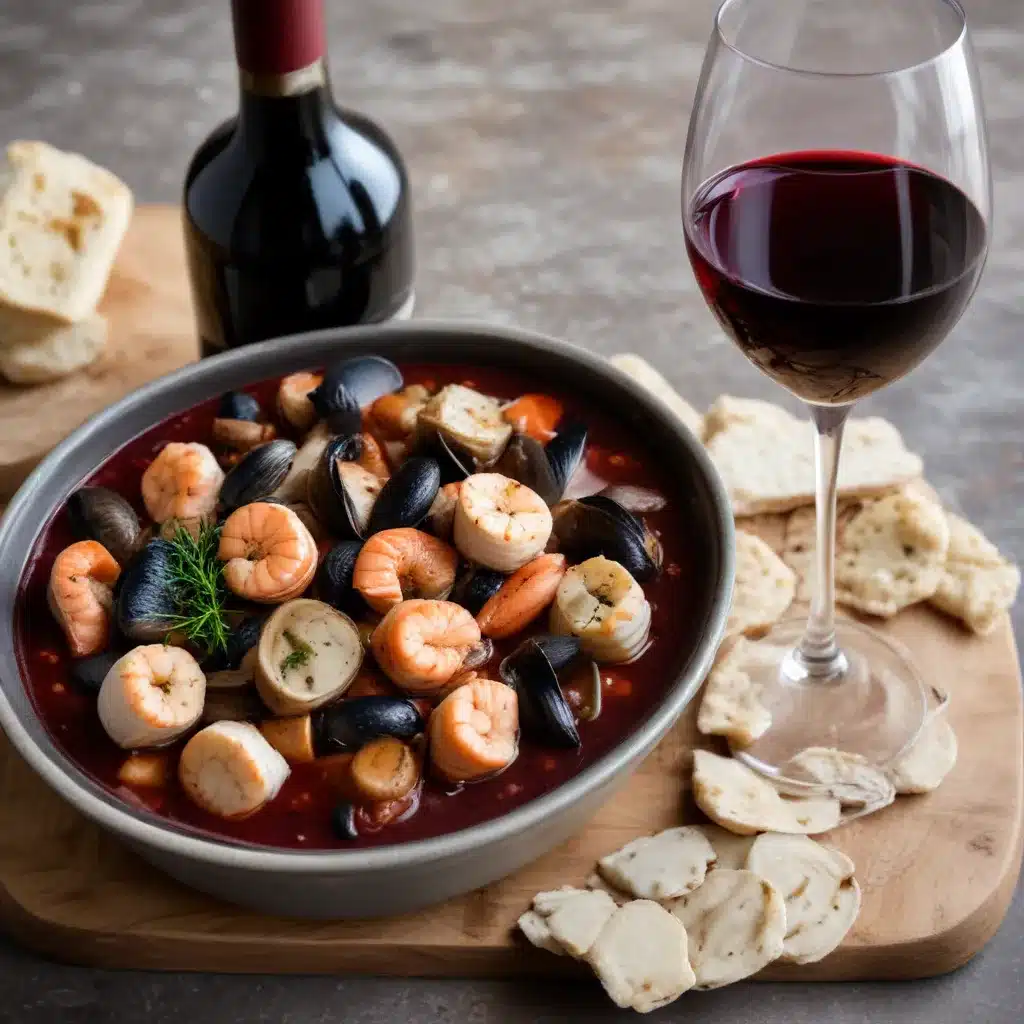 Pairing Seafood Stew with Bold, Earthy Red Wines: A Harmonious Match